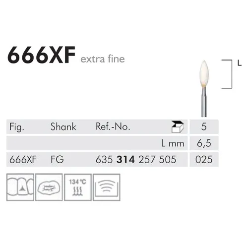 MEISINGER FG ARKANSAS STEENTJES SPITS 666XF025 (5st)
