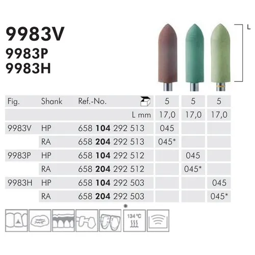 MEISINGER RA FLEXIBELE POLIJSTRUBBERS BROWNIES 9983V/045 (5st)