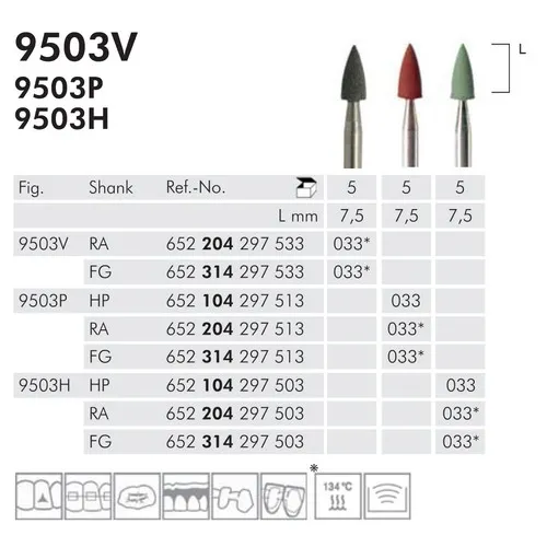 MEISINGER POLIJSTRUBBERS RA 9503P033 BRUIN (5st)
