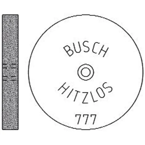 BUSCH HITZLOS ABRASIVE WHEEL 777/220 BLACK UNMOUNTED  (1st)