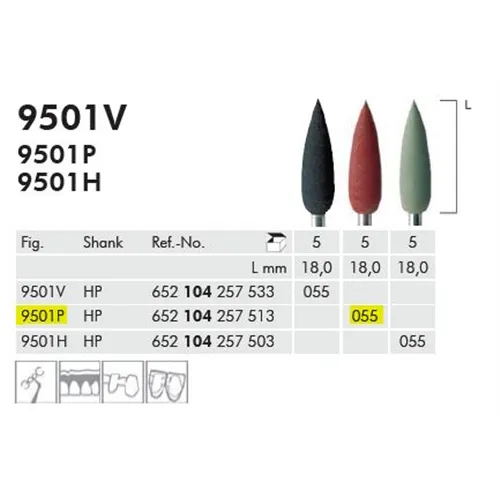 MEISINGER HP POINTS ROOD 9501P055 (5st)