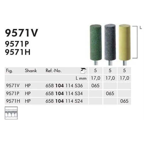 MEISINGER HP POLISHER 9571V GROEN (5st)