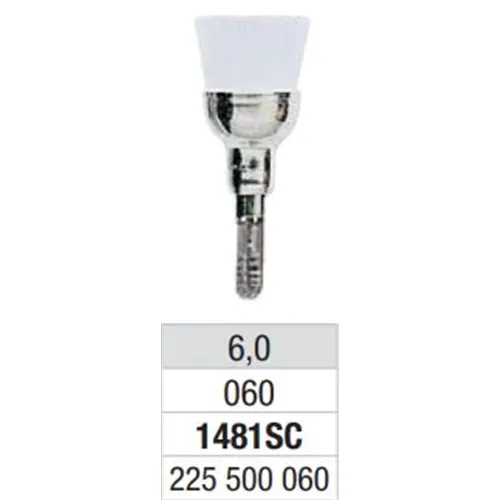 EDENTA PROPHY BRUSH MEDIUM WHITE SCREW TYPE NR.1481SC (100st)