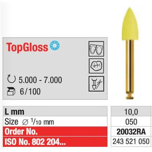 EDENTA TOPGLOSS DIAMANT POLIJSTPOINTS NR.20032-RA (6st)