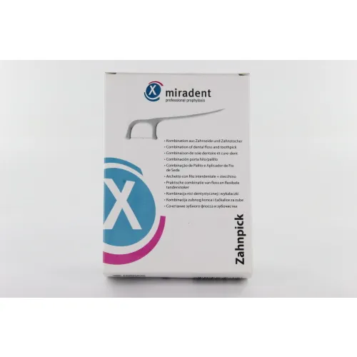 HAGER&WERKEN MIRADENT TANDENSTOKER/FLOSS IN HOUDER (100st)