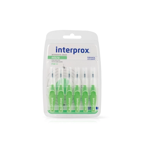DENTAID INTERPROX MICRO PHD 1,1 (0,9mm) GROEN (6st)