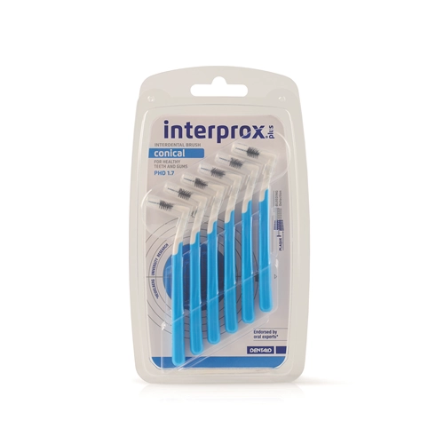DENTAID INTERPROX PLUS CONISCH PHD 1,7 (3-5mm) BLAUW (6st)