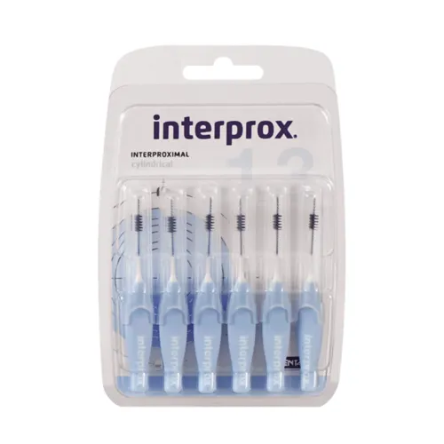 DENTAID INTERPROX CYLINDRISCH 1,3mm LICHT BLAUW (6st)