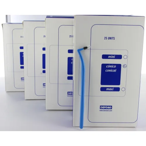 DENTAID INTERPROX ACCESS CONISCH 3-5mm BLAUW (4x25st)
