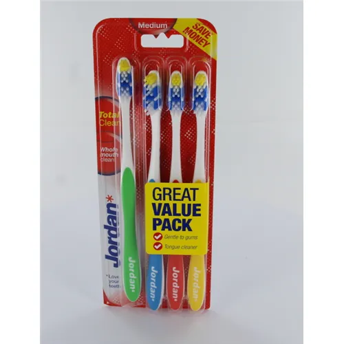 JORDAN TOTAL CLEAN TANDENBORSTEL MEDIUM (4st)