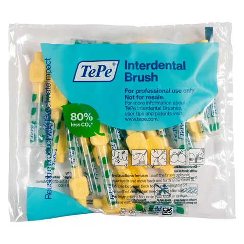 TEPE INTERDENTAALBORSTELS EXTRA-ZACHT NR.4 LICHTGEEL 0,7mm (25st)