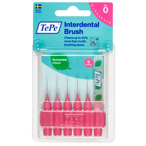 TEPE INTERDENTAALBORSTELS ORIGINAL NR.0 ROZE 0,4mm G2 (8st)
