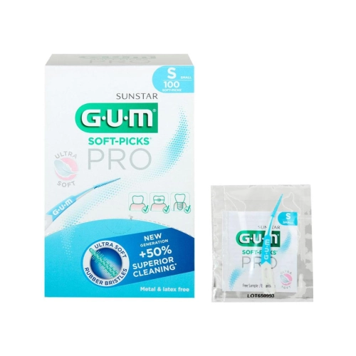 GUM SOFTPICKS PRO SMALL INSTRUCTIEBOX (100st) REF 689M100