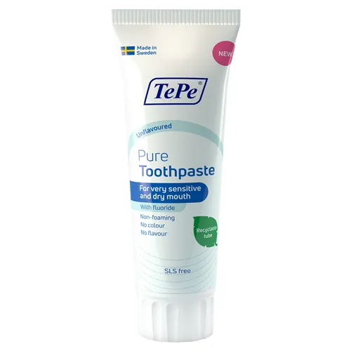 TEPE PURE TANDPASTA DROGE MOND ZONDER SMAAK (75ml)
