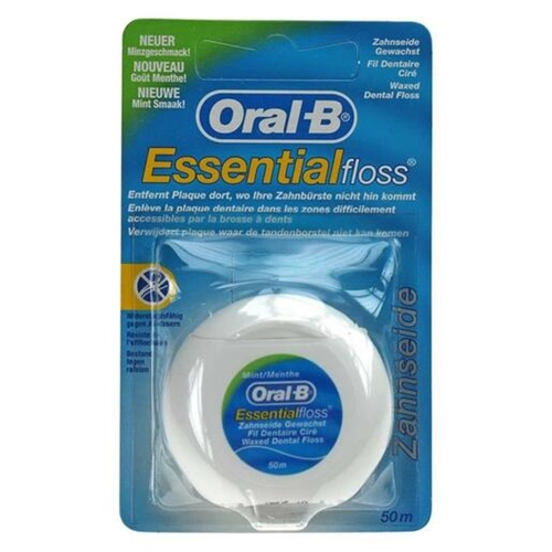 ORAL-B ESSENTIAL FLOSS WAXED MINT (12x50mtr) PG217134