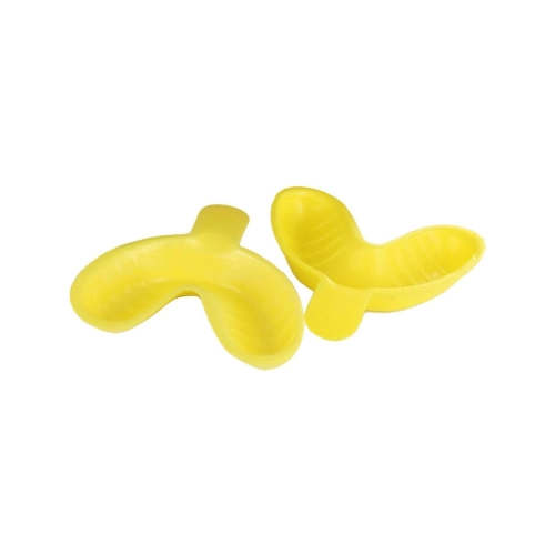 FHS DISPOSABLE FLUORIDE TRAYS SINGLE ARCH MEDIUM GEEL (100st)