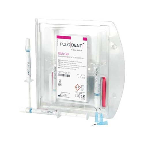 POLODENT ETS GEL KIT 38% FOSFORZUUR THIXOTROOP (4x1,2ml/8 tips)