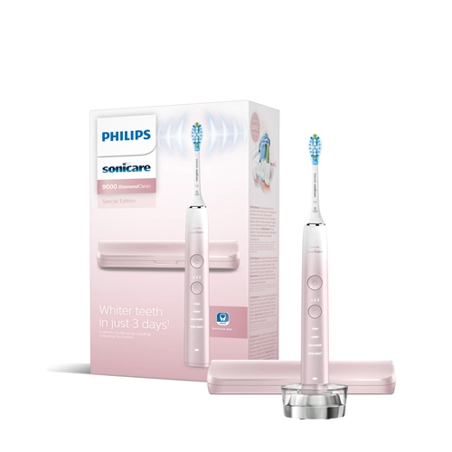 PHILIPS SONICARE DIAMONDCLEAN 9000 SERIE HX9911/84 ELEKTRISCHE TANDENBORSTEL 4 STANDEN 3 INTENSITEITEN ROZE
