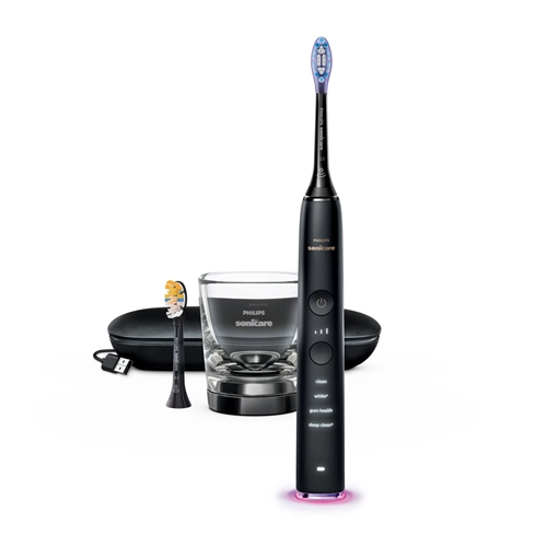 PHILIPS SONICARE DIAMONDCLEAN 9000 SERIE HX9917/89 ELEKTRISCHE TANDENBORSTEL 4 STANDEN 3 INTENSITEITEN ZWART