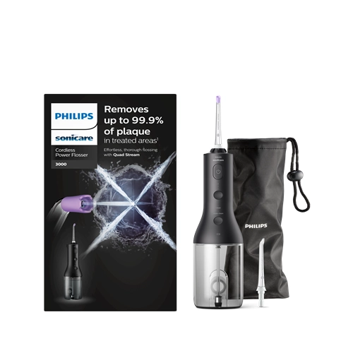PHILIPS SONICARE POWER FLOSSER 3000 SERIE HX3826/33 ELEKTRISCHE FLOSSER ZWART