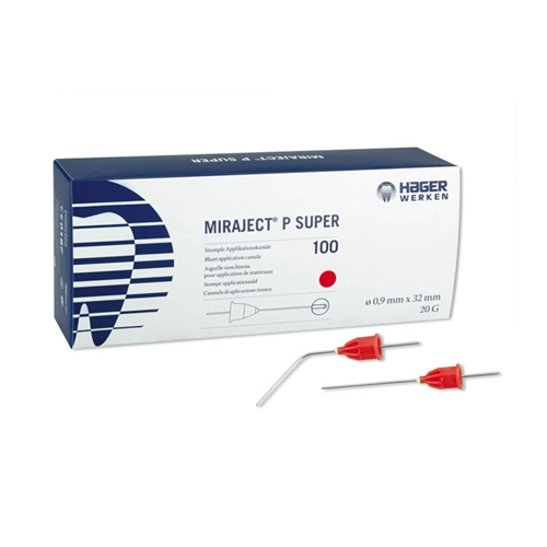 HAGER&WERKEN DURAPHAT CANULES MIRAJECT P-SUPER 20G 0,9x32mm ROOD (100st)