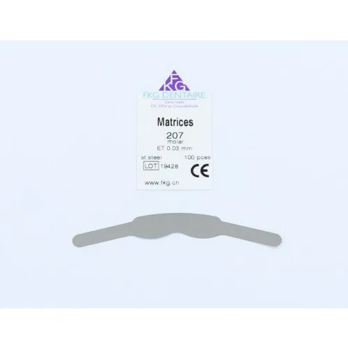 FKG MOLAR MATRICES 207 0,03mm STEEL (100st)
