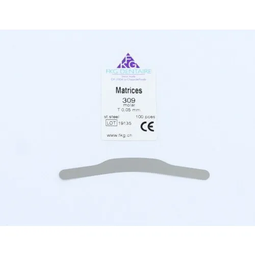 FKG MOLAR MATRICES 309 0,05mm STEEL (100st)