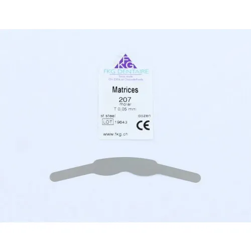 FKG MOLAR MATRICES 207 0,05mm STEEL (12st)