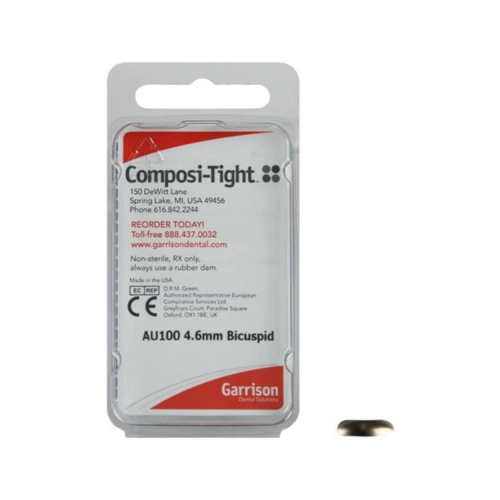 GARRISON COMPOSI-TIGHT GOLD MATRIXBANDJES BICUSPID 4,6mm AU-100 (100st)
