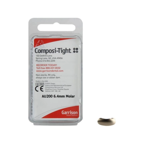 GARRISON COMPOSI-TIGHT GOLD MATRIXBANDJES MOLAAR 6,4mm AU-200 (100st)