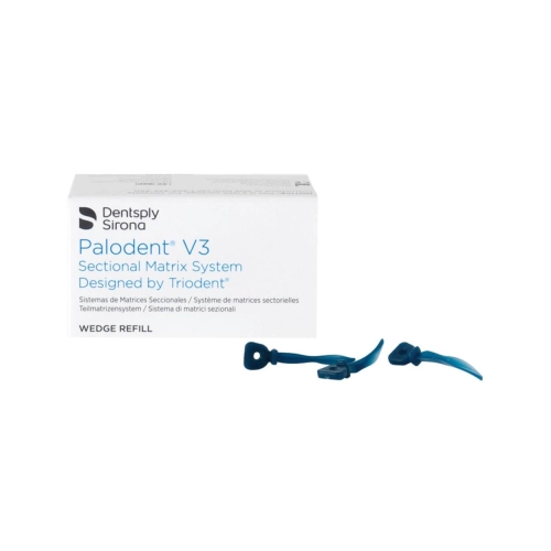 DENTSPLY SIRONA PALODENT V3 PLUS WIGGEN WEDGE SMALL DONKERBLAUW REFILL (100st)