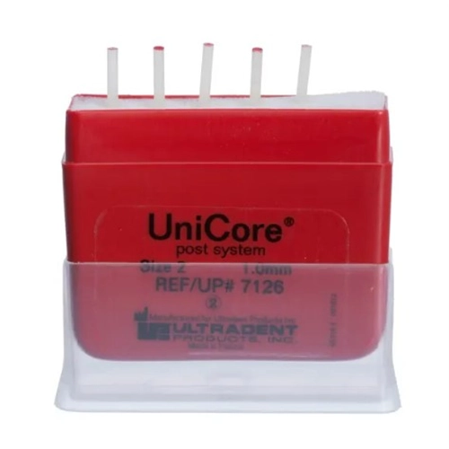 ULTRADENT UNICORE POST NR.2 REFILL 1,0mm ROOD (5st)