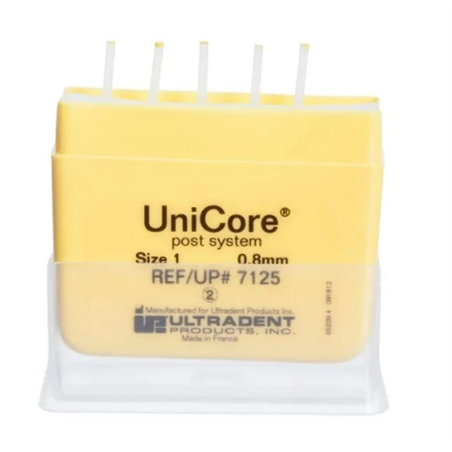 ULTRADENT UNICORE POST NR.1 REFILL 0,8mm GEEL (5st)