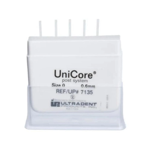 ULTRADENT UNICORE POST NR.0 REFILL 0,6mm WIT (5st)
