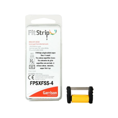 GARRISON FITSTRIP ENKELZIJDIG SUPERFIJN GEEL 0,08mm (4st)