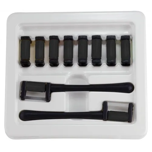 GARRISON FITSTRIP DUBBELZIJDIG MEDIUM ZWART 0,50mm + 2 HANDLES  (10st)