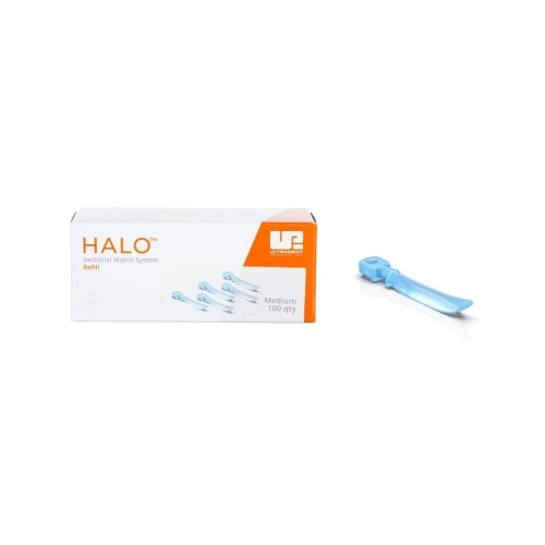 ULTRADENT HALO WEDGE MEDIUM BLAUW (100st) 5043