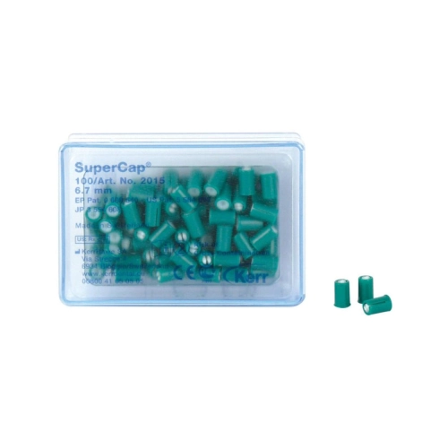 KERR SUPERMAT SUPERCAPS SPOOLS GROEN NR.2015 (100st)