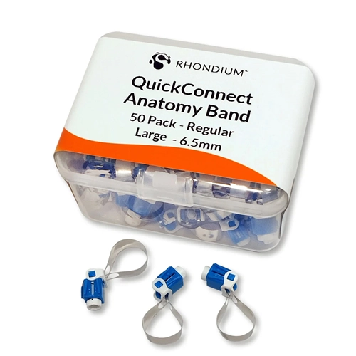 RHONDIUM QUICKCONNECT REGULAR LARGE 6,5mm BLAUW (50st)