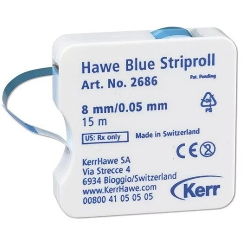 KERR STRIPROL 8mm/0,05mm BLAUW NR.2686 (15mtr)