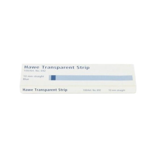 KERR MATRIXSTRIPS RECHT TRANSPARANT 10mm BLAUW NR.692 (100st)