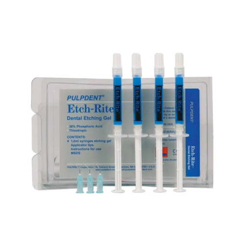 PULPDENT ETCH-RITE ETSGEL IN SPUITJES (4x1,2ml/tips)