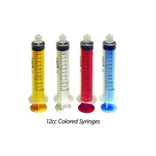 VISTA COLOR LUER LOCK SPUITJES 12cc ASSORTED (80st)