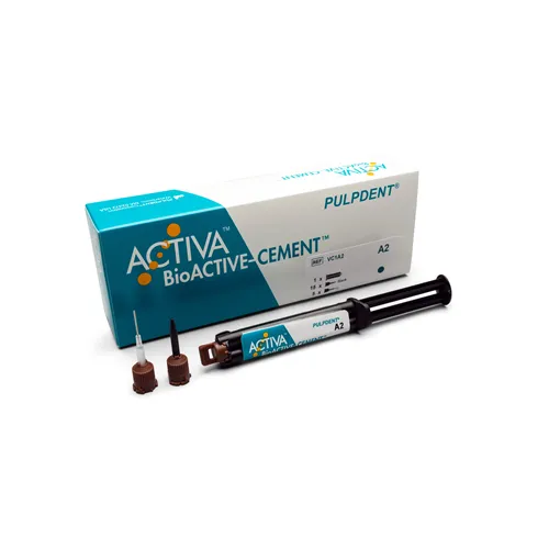 PULPDENT ACTIVA BIOACTIVE CEMENT SINGLE REFILL TRANSLUCENT (5ml/20 mixing tips)