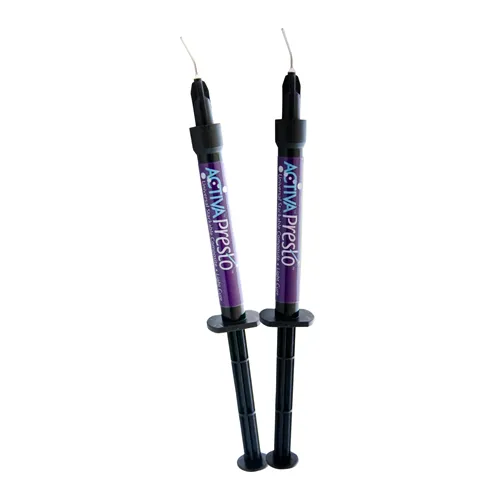 PULPDENT ACTIVA PRESTO A4 UNIVERSEEL COMPOSIET SPUITJES (2x1,2ml)/20 TIPS) VPF1A4