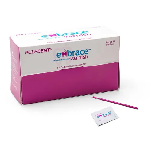 PULPDENT EMBRACE VARNISH SD 5% SODIUM FLUORIDE MET CXP (50st) FV50