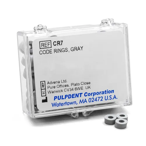 PULPDENT CODE-RINGEN GRIJS (50st)