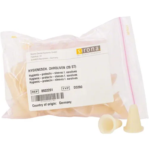 SIRONA HYGIENEBAGS VOOR OHROLIVEN (OORDOPJES) ORTHOPOS 893 2261 (20st)