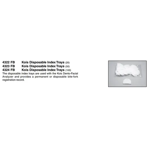 PANADENT KOIS DISPOSABLE INDEX TRAYS (50st)