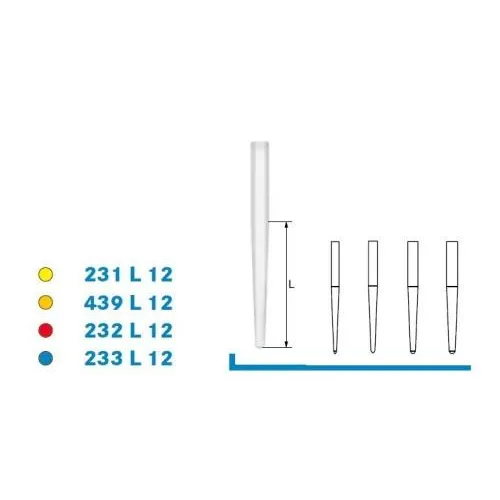 KOMET CERAPOST WORTELKANAALSTIFT 233L12 (10st)